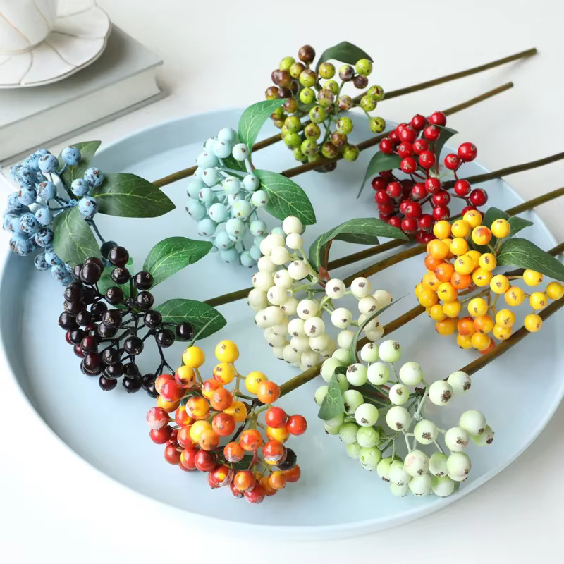 Bouquet de branche de myrtille artificielle