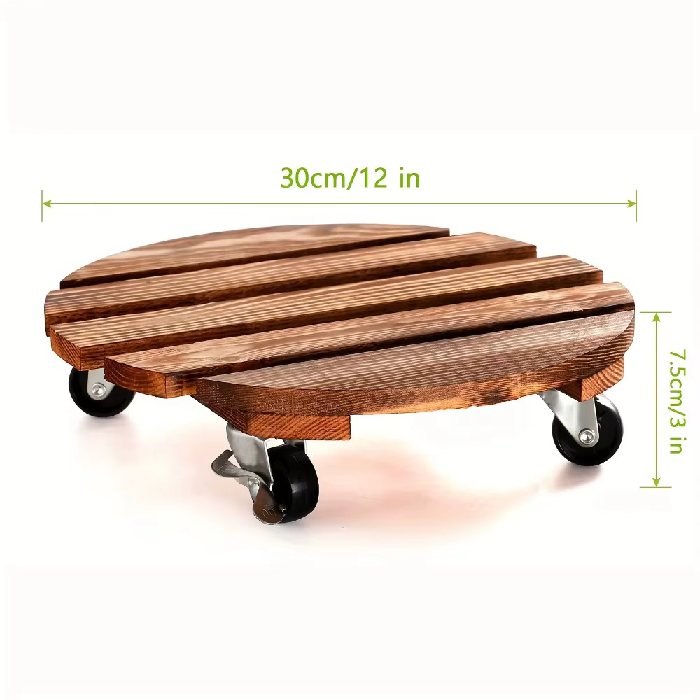 Support de plante sur roulettes