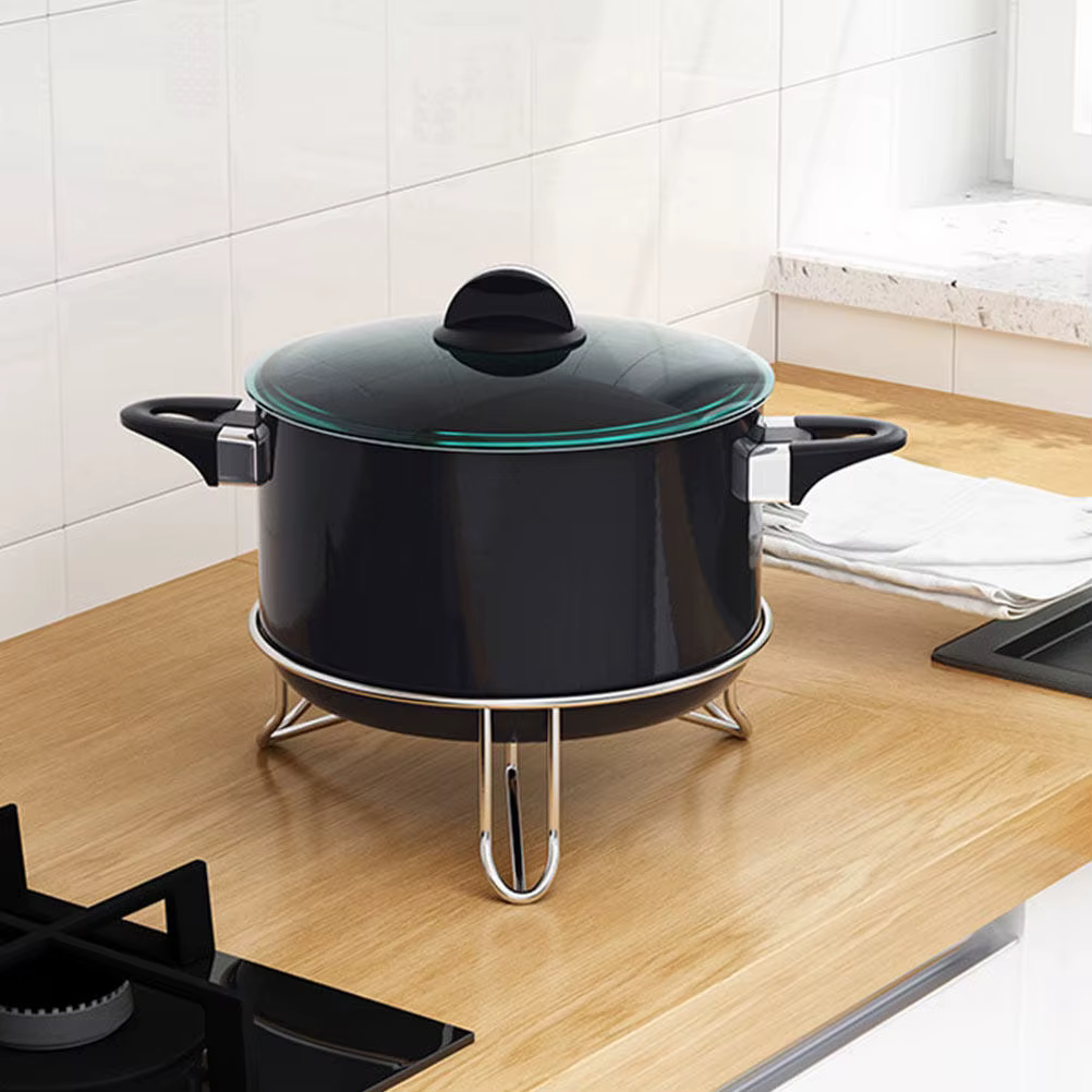 Support de pot en acier inoxydable