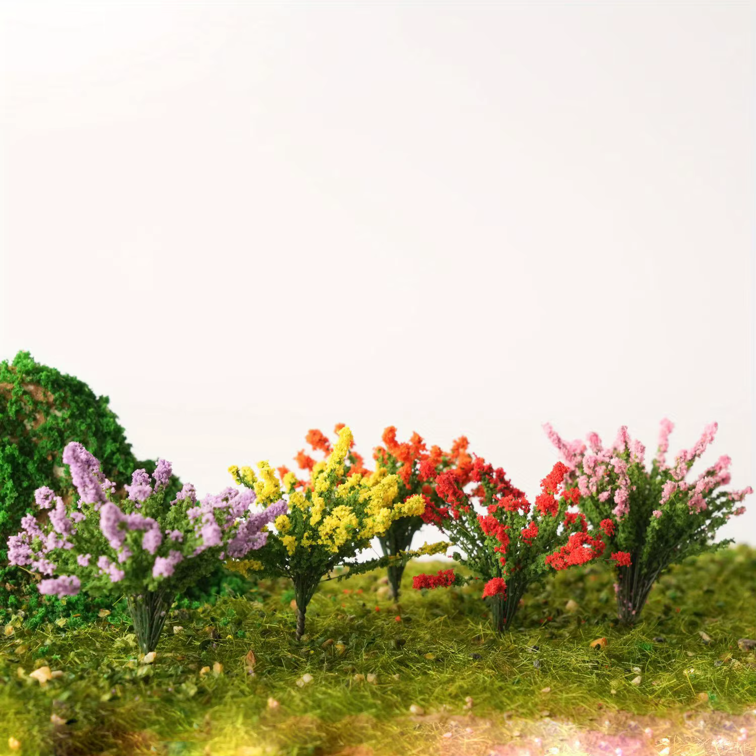 5 Pièces de Arbustes Miniatures Colorés