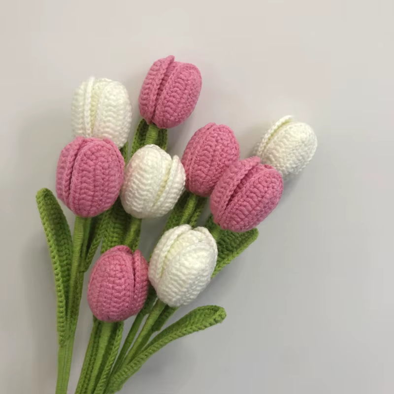 Tulipes artificielles au Crochet