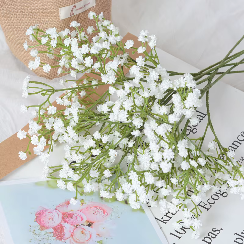 Lot de 10 fleurs artificielles