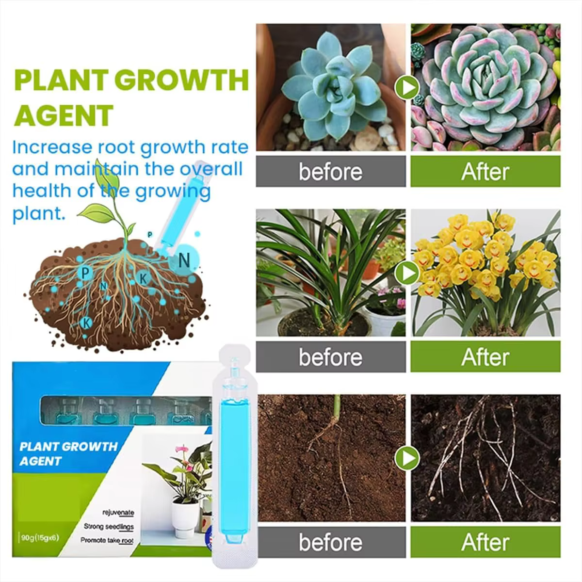 Agent liquide nutritif universel pour plantes