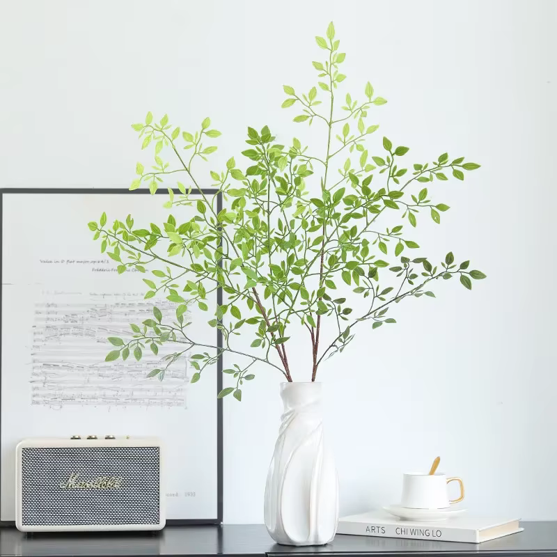 Plante Artificielle Ntalk en Bambou à Branche Unique