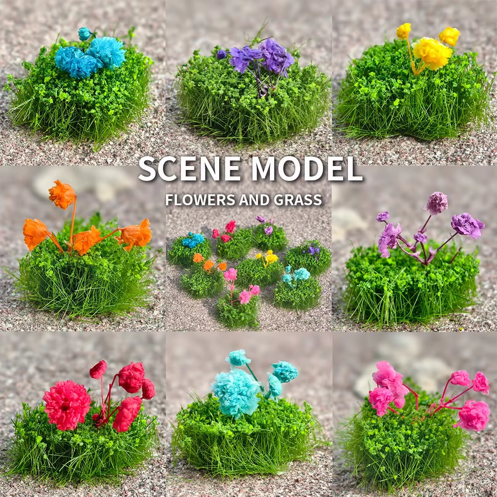 Plantes artificielles en grappes de fleurs miniatures