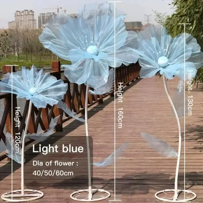 Grands fleurs artificielles en soie