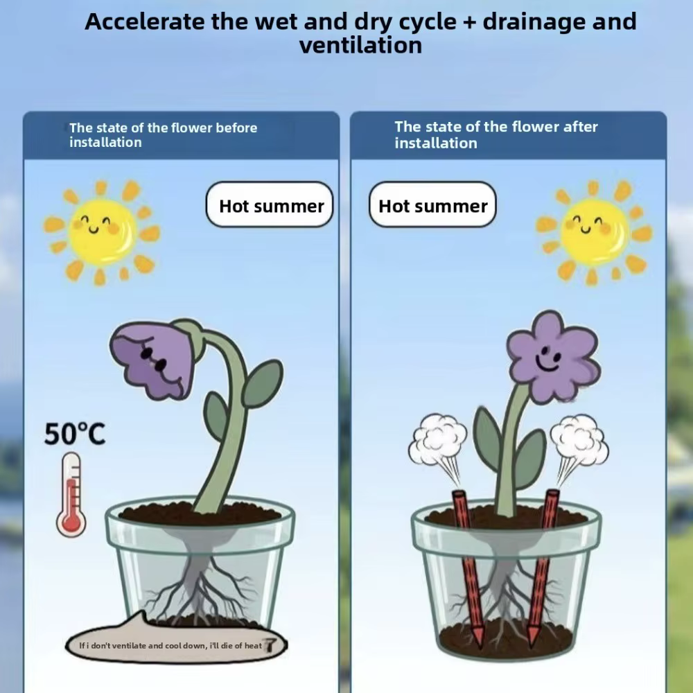 Tuyaux de drainage pour plantes en pot