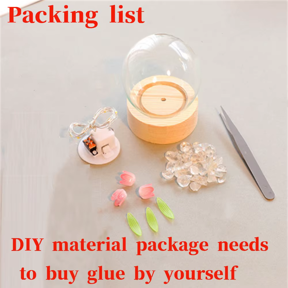 Tulipe veilleuse mignon lampe florale chambre décor saint valentin cadeau Lampara tulipanes petite amie bricolage matériel