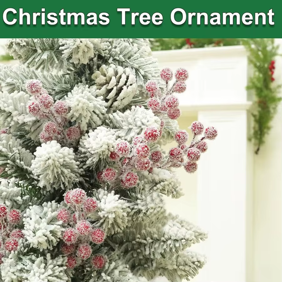 Artificialplant Chinois ilex Petit Fruit Rouge Nouvel An Noël Maison chambre En Plein Air Jardin De Mariage HolidayParty Bricolage cadeau boîte Décor