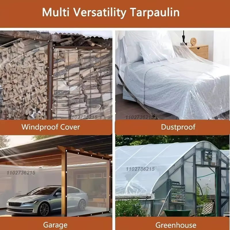 Bâche transparente imperméable pour jardin