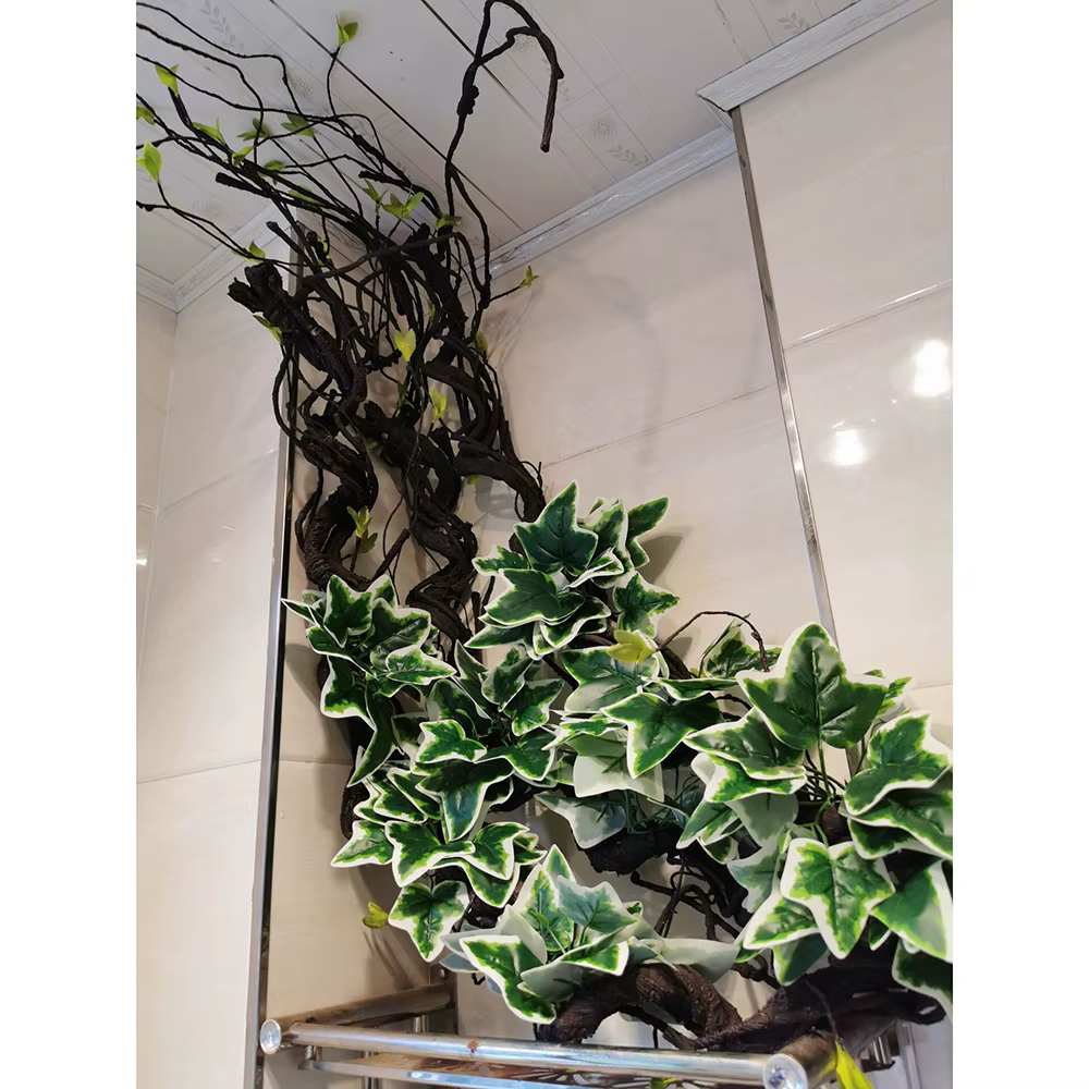 1.75 mètres vigne artificielle feuille verte Simulation Rose rotin plante branche décoration bureau bricolage