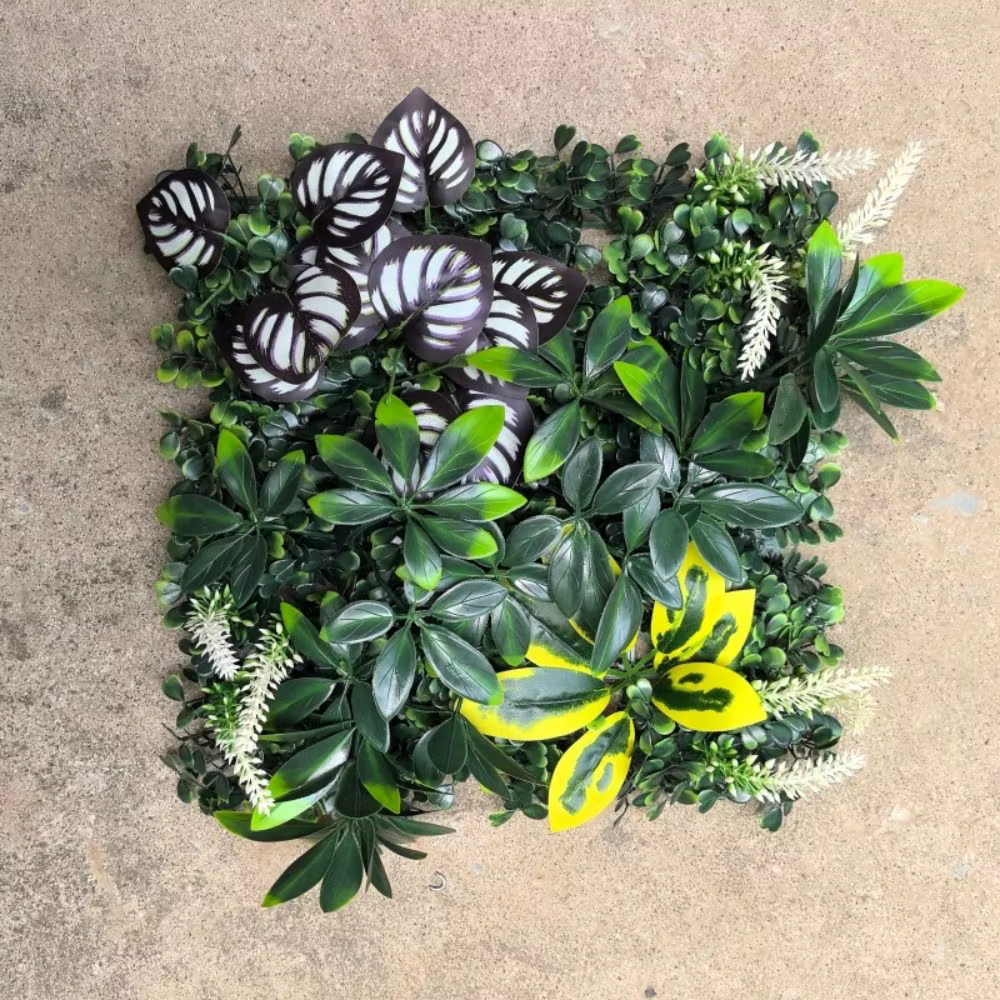 Panneau mural végétal artificiel DIY
