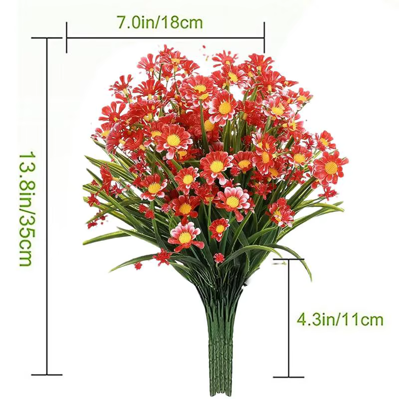 1 paquet de marguerites artificielles résistantes aux UV