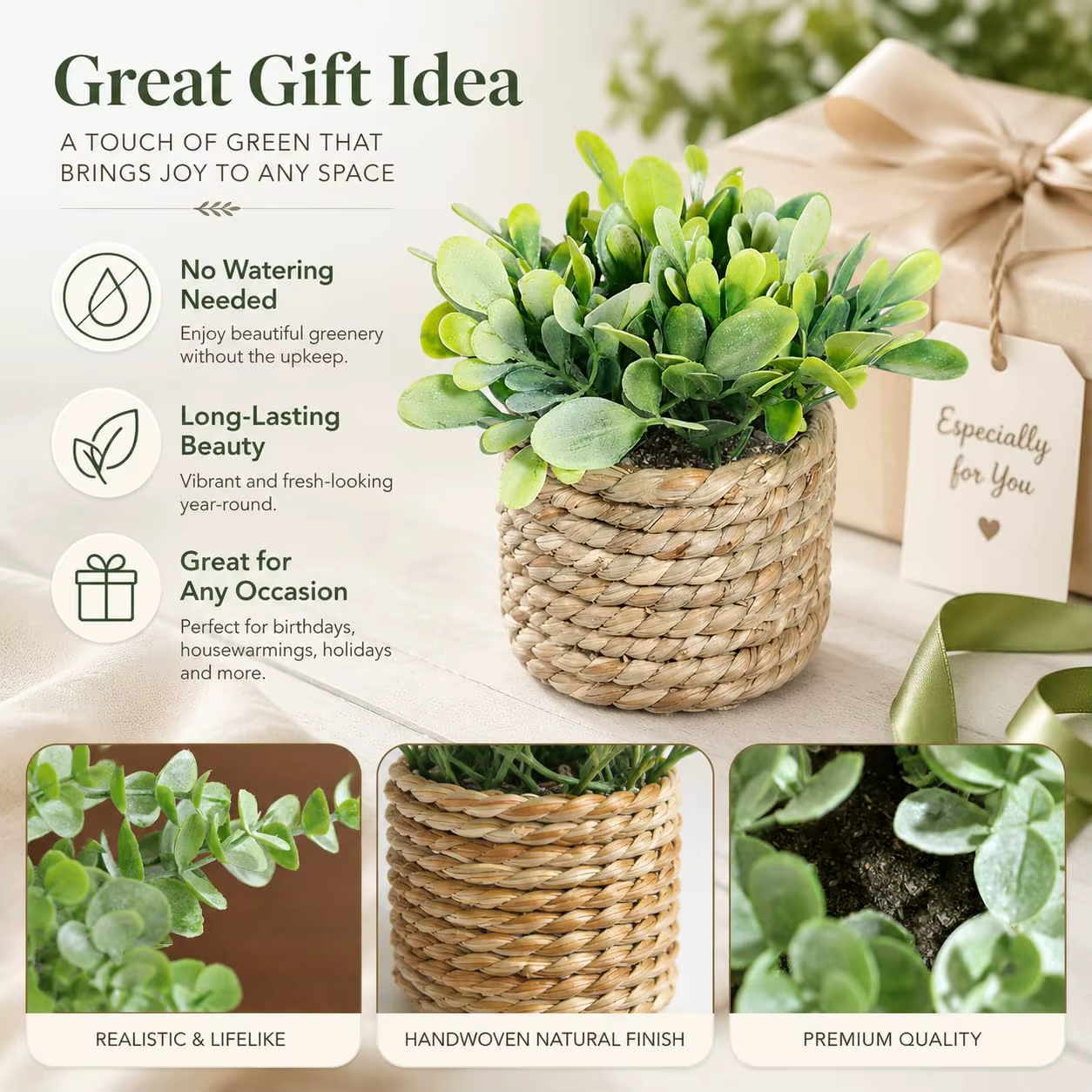 Mini plantes artificielles en pot