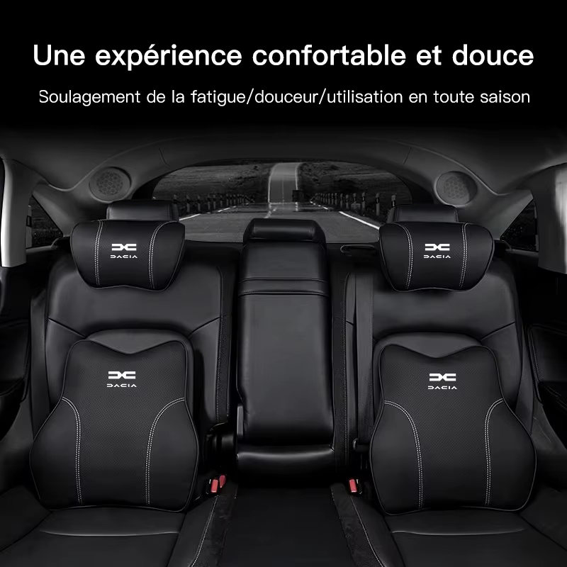 Sièges de voiture Support taille coussin appui-tête oreiller lombaire accessoires pour Dacia Bigster printemps Duster Sandero Jogger Dokker Lodgy