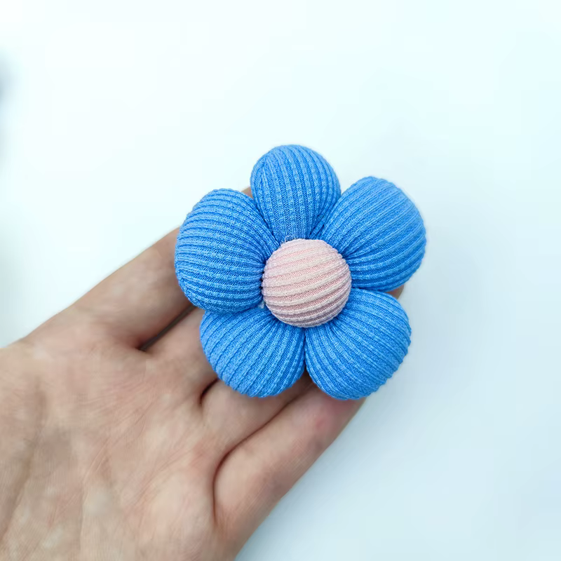 Accessoires de cheveux en coton de remplissage de fleurs