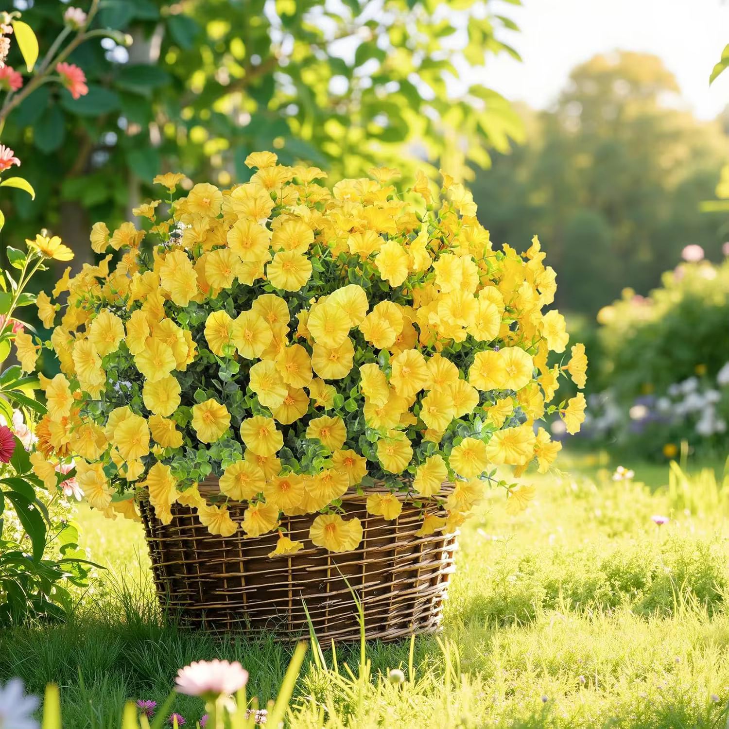 Guirlandes de fleurs artificielles de volubilis pour mariage