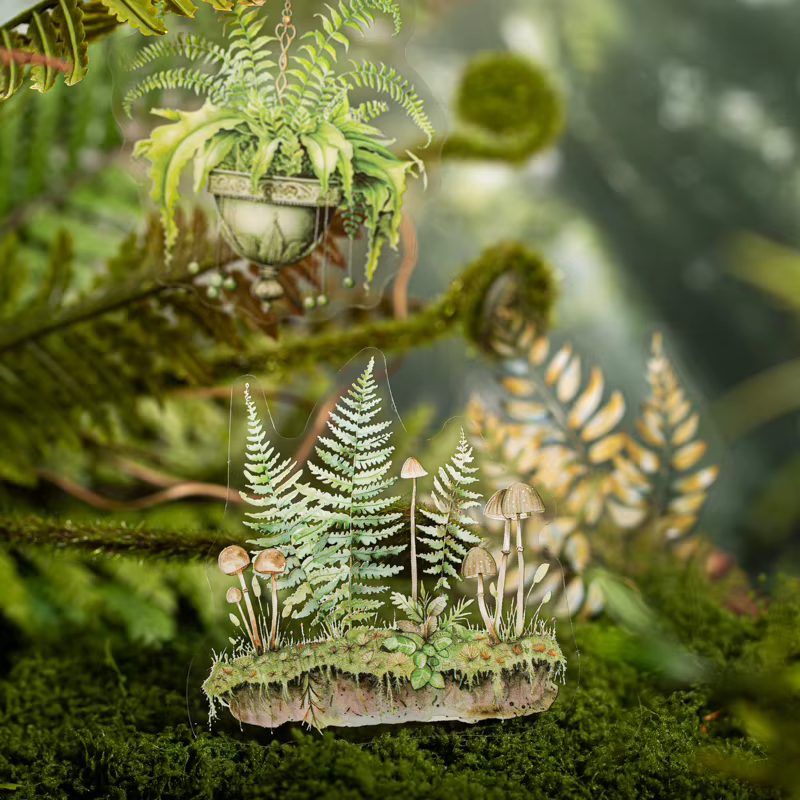 Pack d'autocollants plantes naturelles