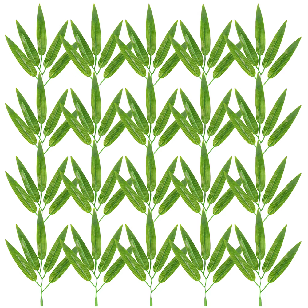 Feuilles décoratives en bambou