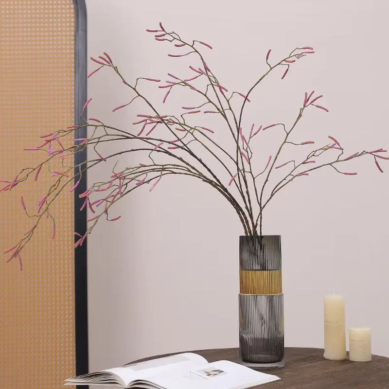 Aloès vert 123cm artificiel en plastique longue branche haricot fruits plante verte décoration de jardin florale Simulation plantes de saule de neige