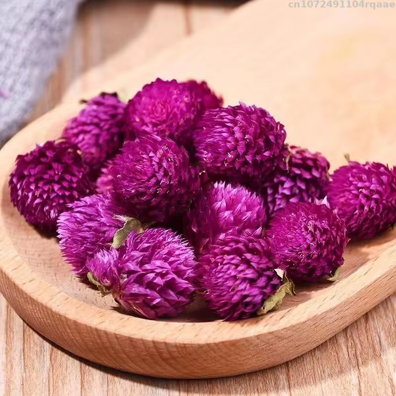 Fleur de Gomphrena sèche naturelle pour décoration de mariage