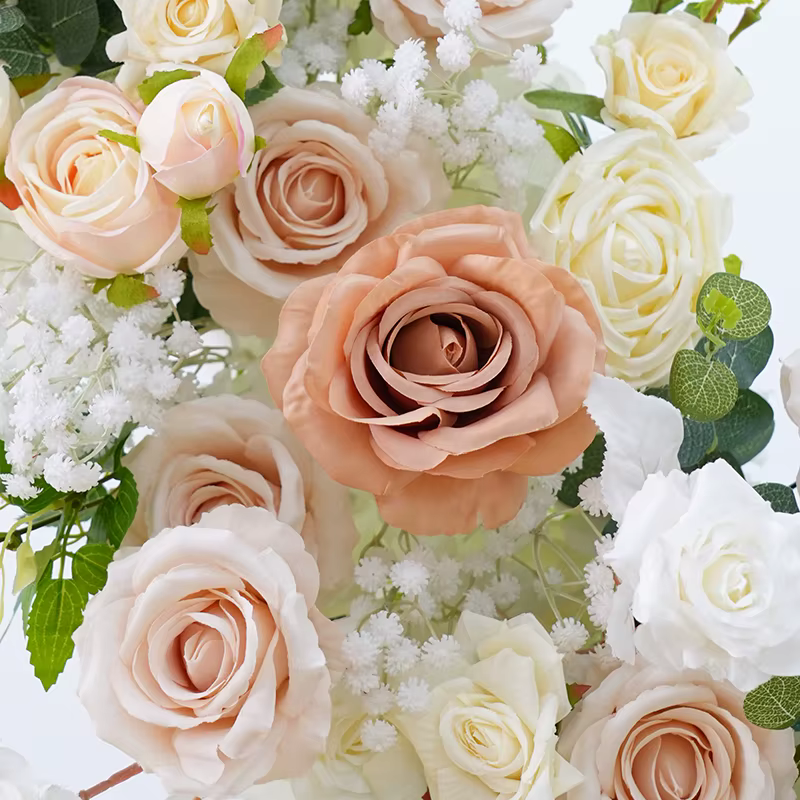 NucleoDecor-Fond de décor de fleur de rose de document de champagne