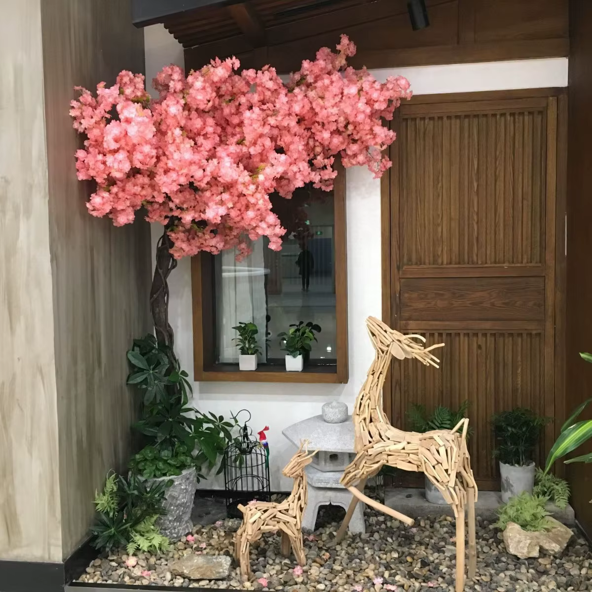 Simulation d'arbre à cerisier double couche