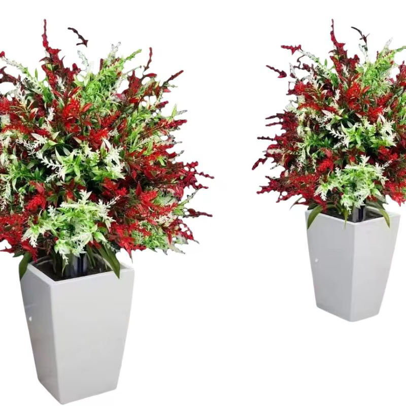 1 pièce de fausse plante verte artificielle en forme de fougère persane