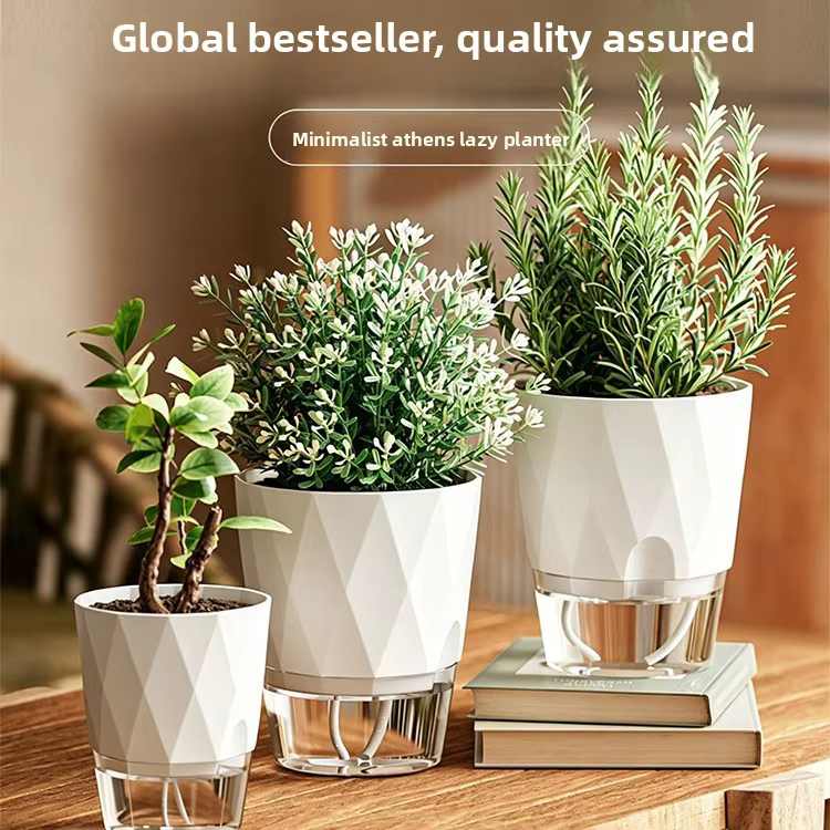 Pot de fleurs auto-arrosant Diamond