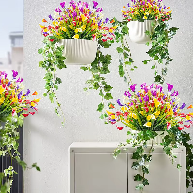 Fleurs artificielles Calla Lily fausses