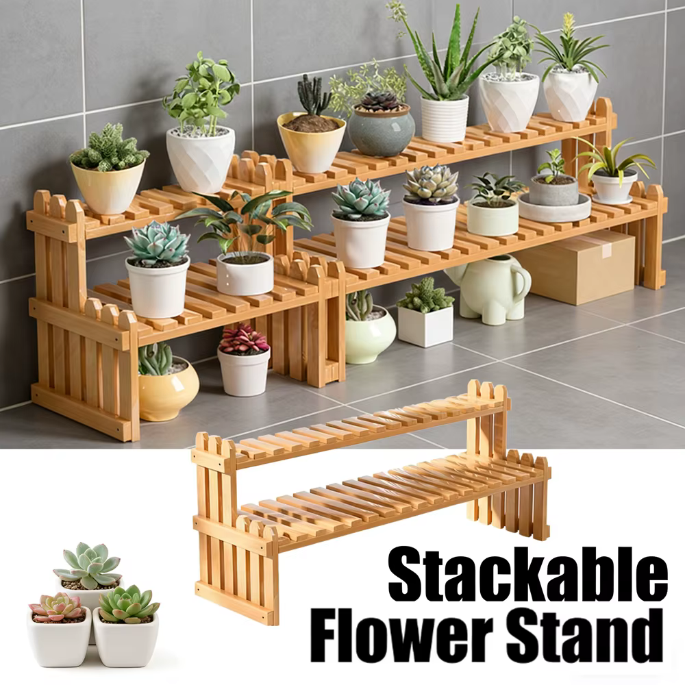 Support à plantes simple à 2 niveaux
