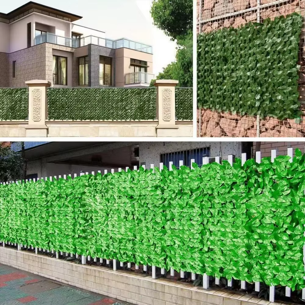 Clôture de plantes artificielles