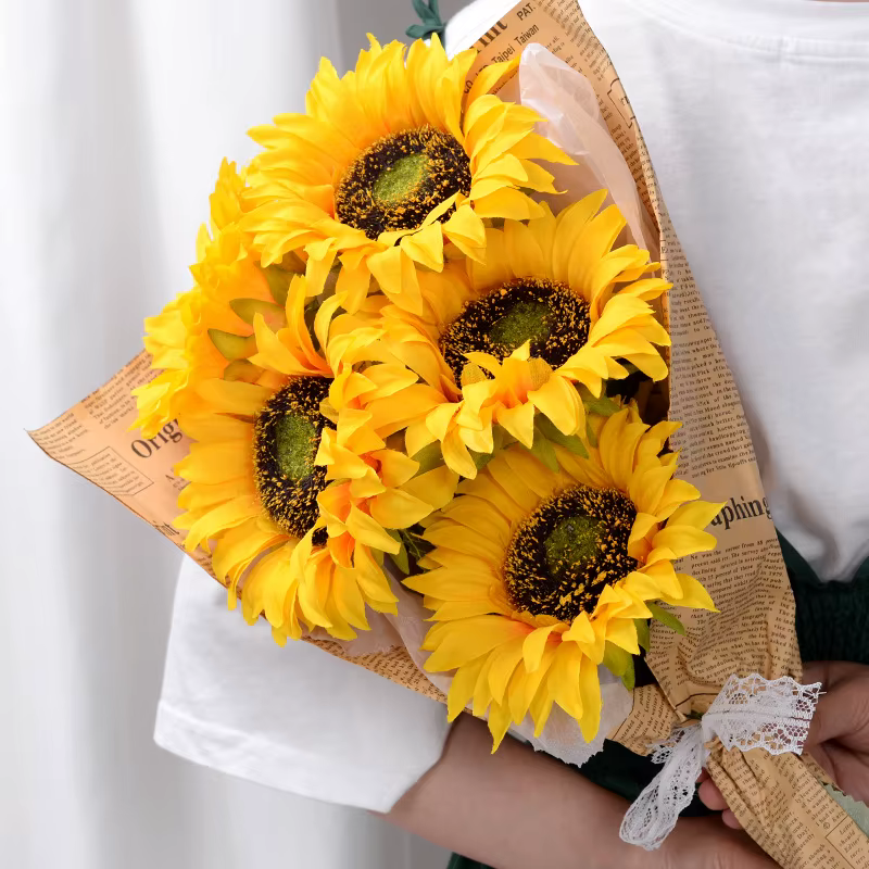 Bouquet de fleurs artificielles tournesol