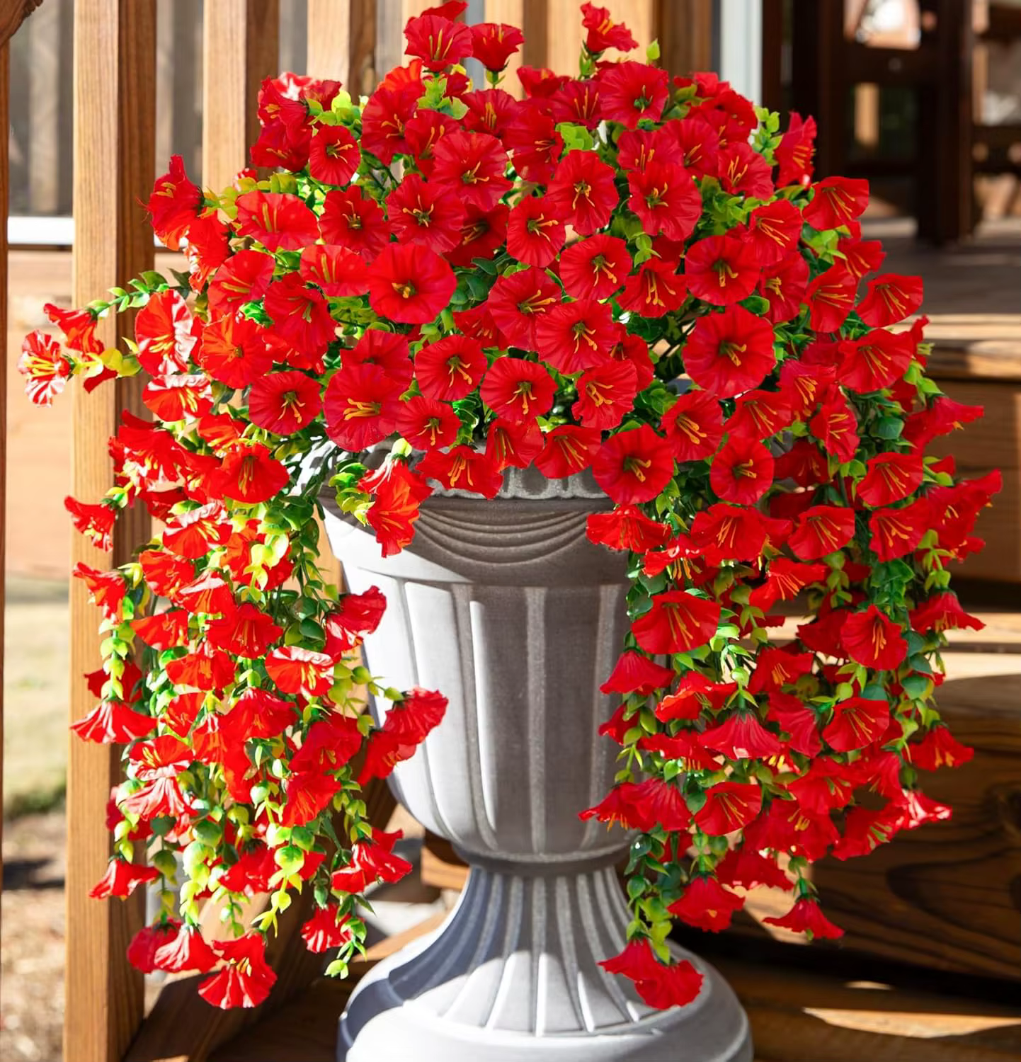 Fleurs artificielles vigne gloire du matin mariage maison chambre décor nouvel an extérieur jardin cour coloré cadeaux de couleur vive