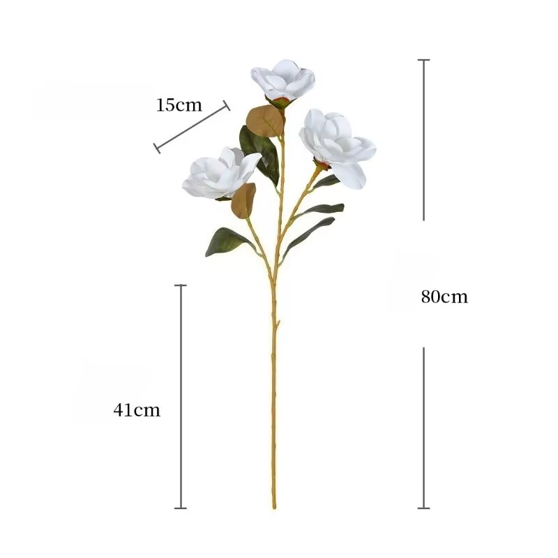 4/5 pièces de fleurs artificielles en film