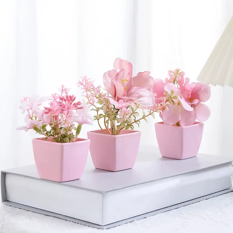 Plante en pot de fleurs artificielles 2024