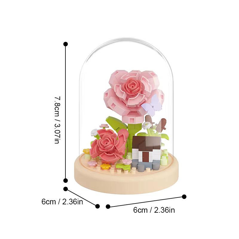 Bloc de construction fleur en pot