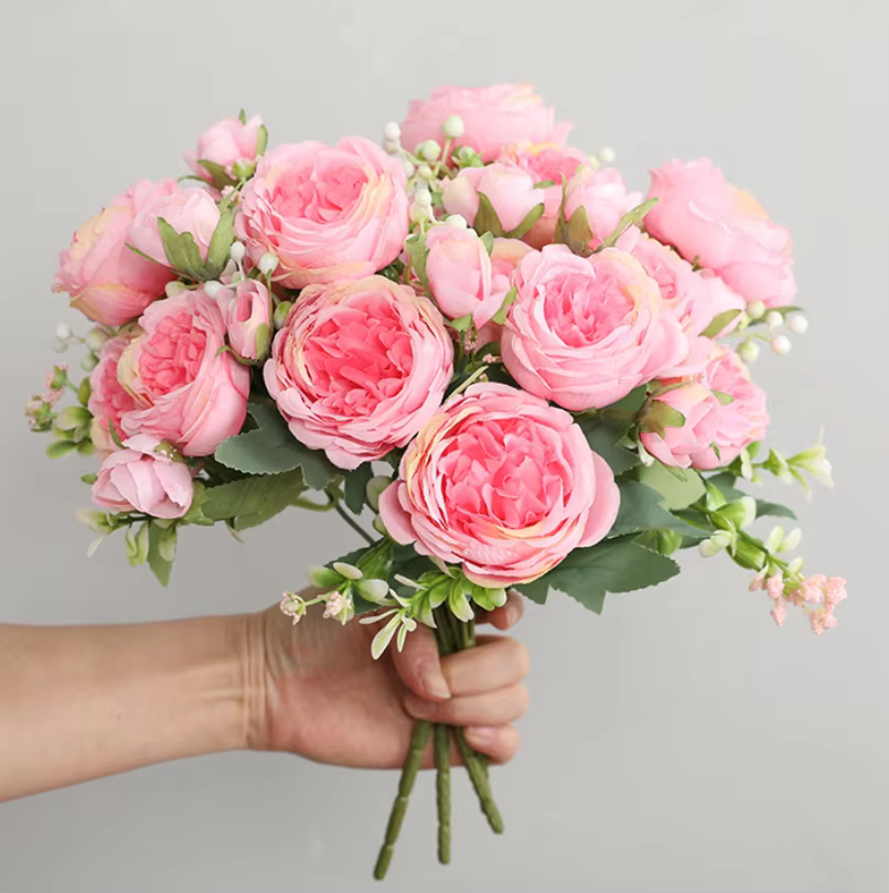 Bouquet de Roses Artificielles Romantiques