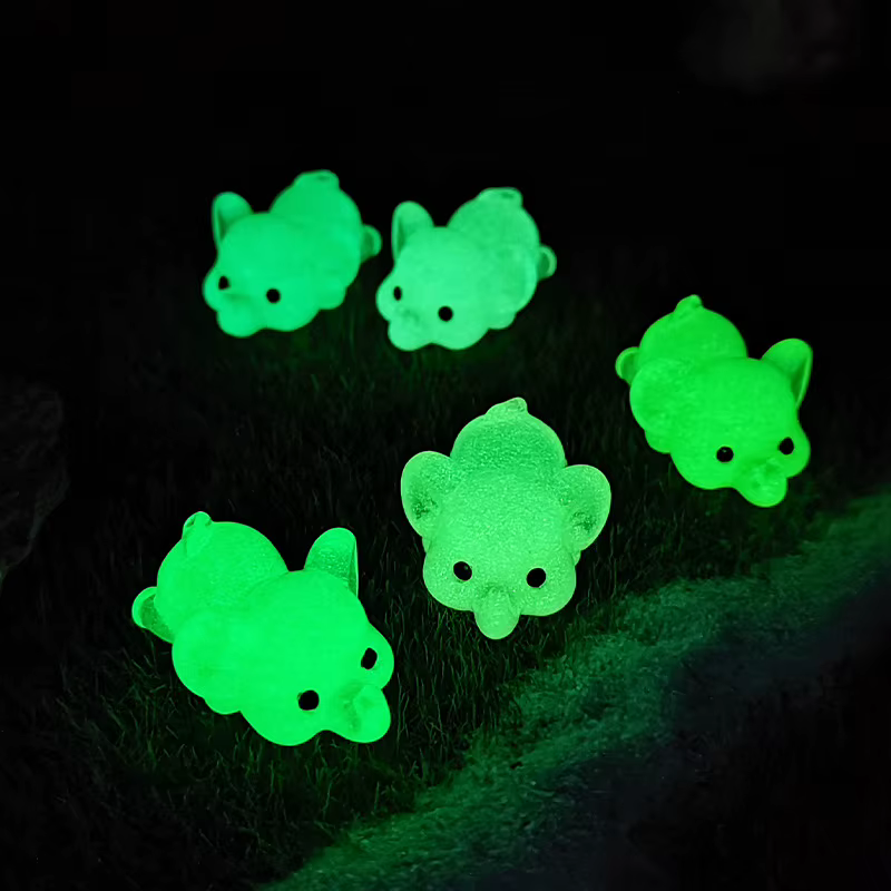 20 pièces éléphants miniatures fée jardin décoration lumineux Mini éléphant Figurines décor à la maison bricolage
