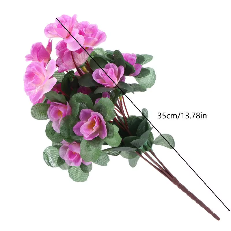 Bouquet de fleurs d'azalées artificielles