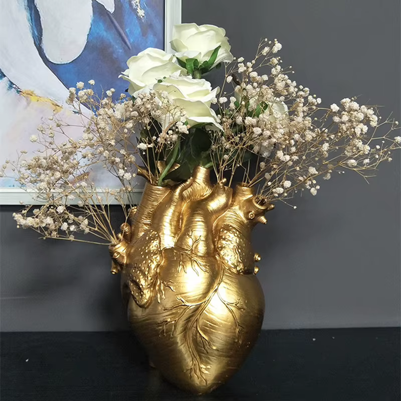 Vase à Fleurs en Forme de Cœur