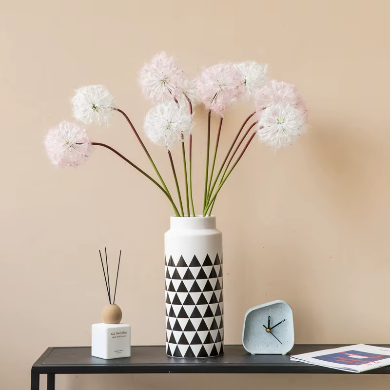 Fleur artificielle, pissenlit blanc