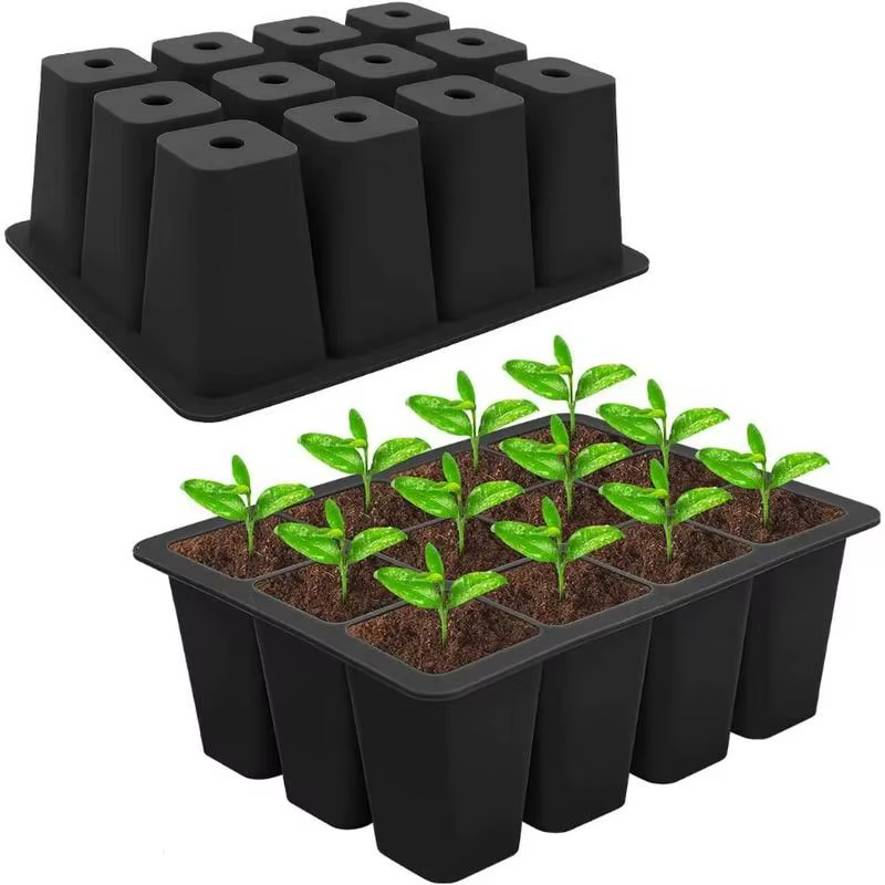 1 plateau de germination en silicone réutilisable pour la culture de semis et la pépinière