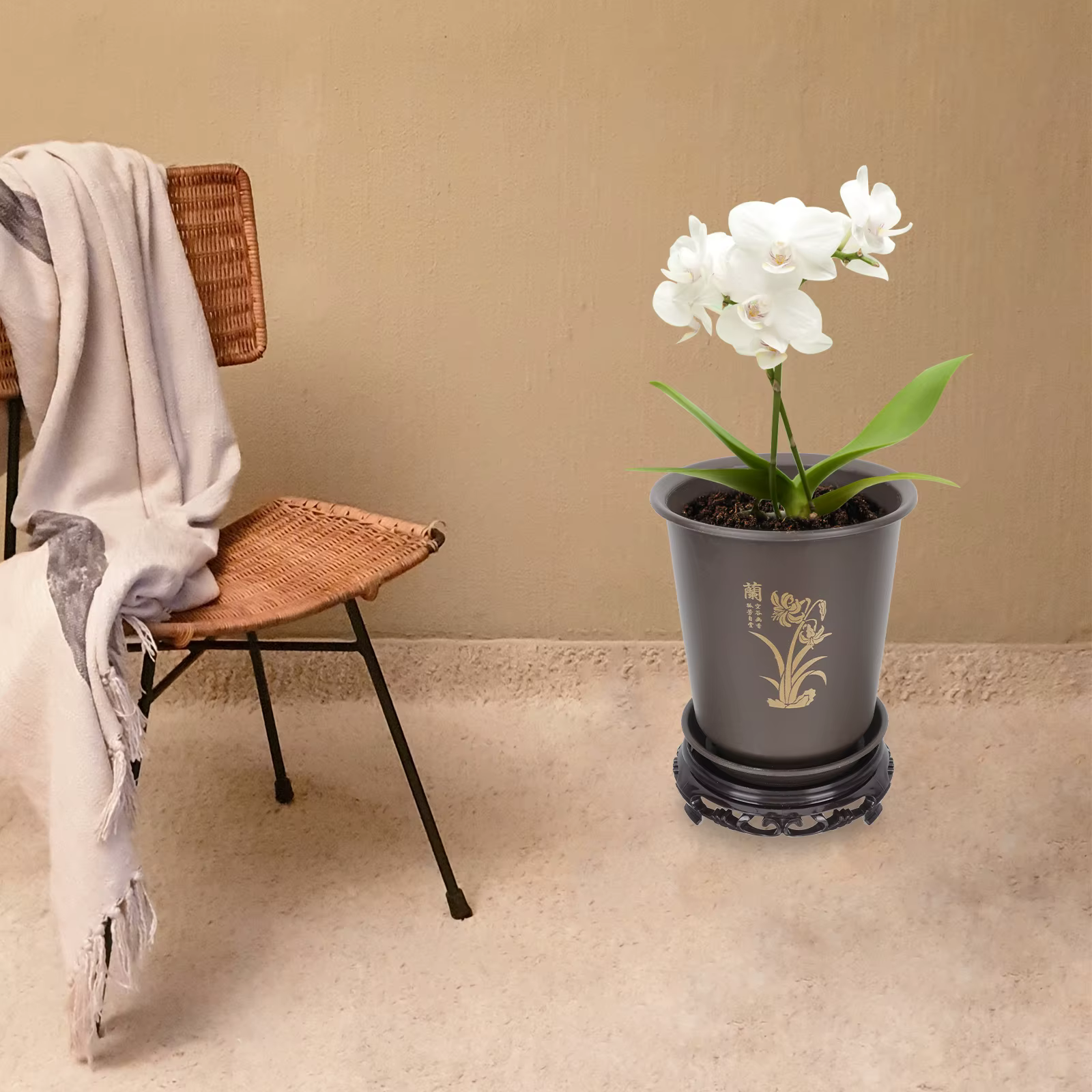1 ensemble de pots spéciaux pour orchidées