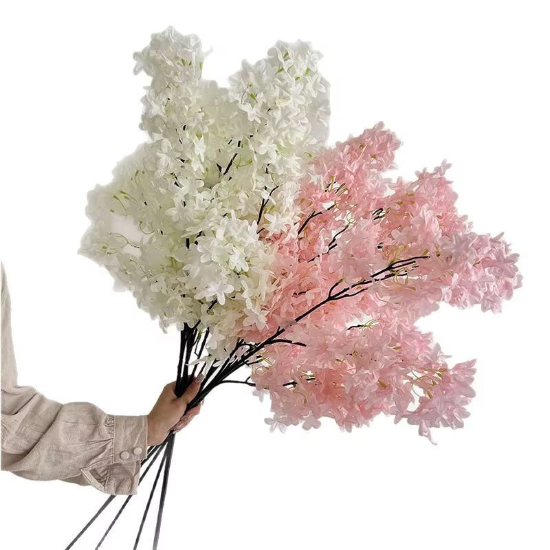 Ensemble de 5 fleurs lilas artificielles cryptées