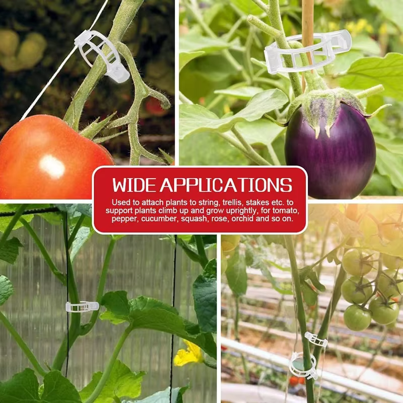 Clips de Support en Plastique pour Plantes de Jardin
