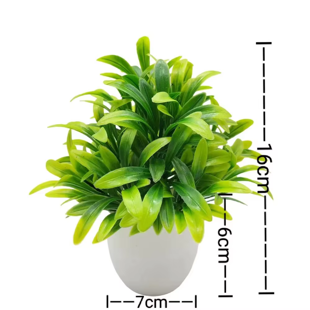 Mini Fausses Fleurs en Pot pour Décoration de Table