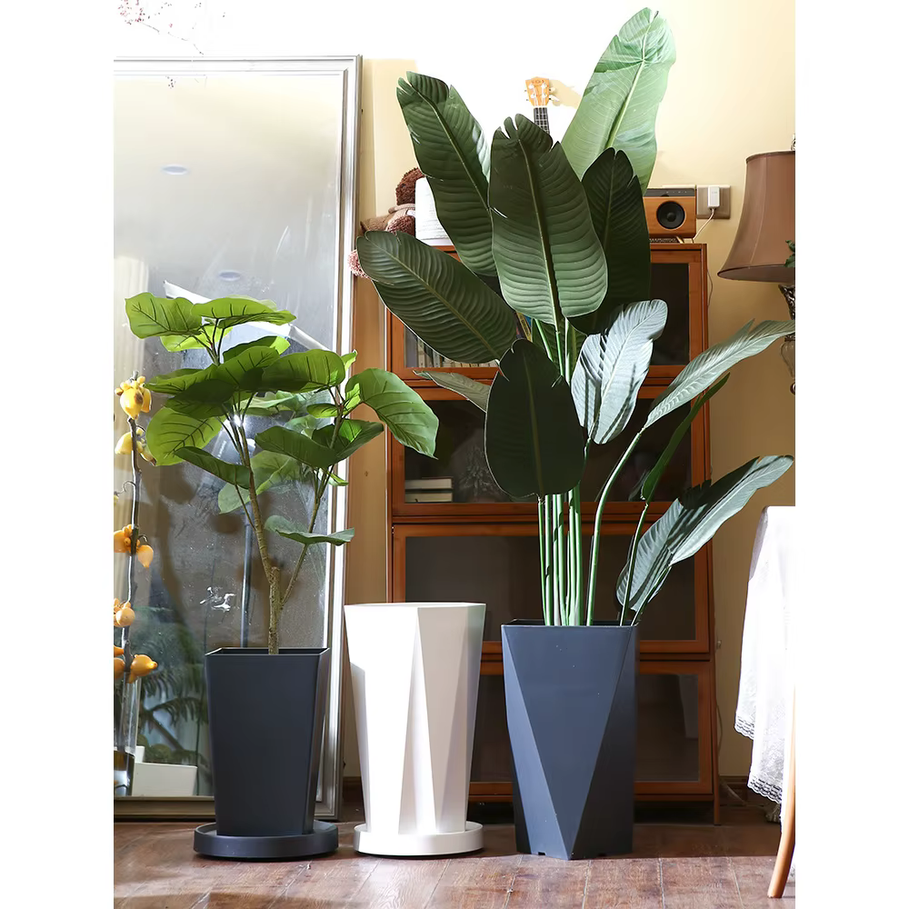 Jardinière de jardin en plastique de grande taille