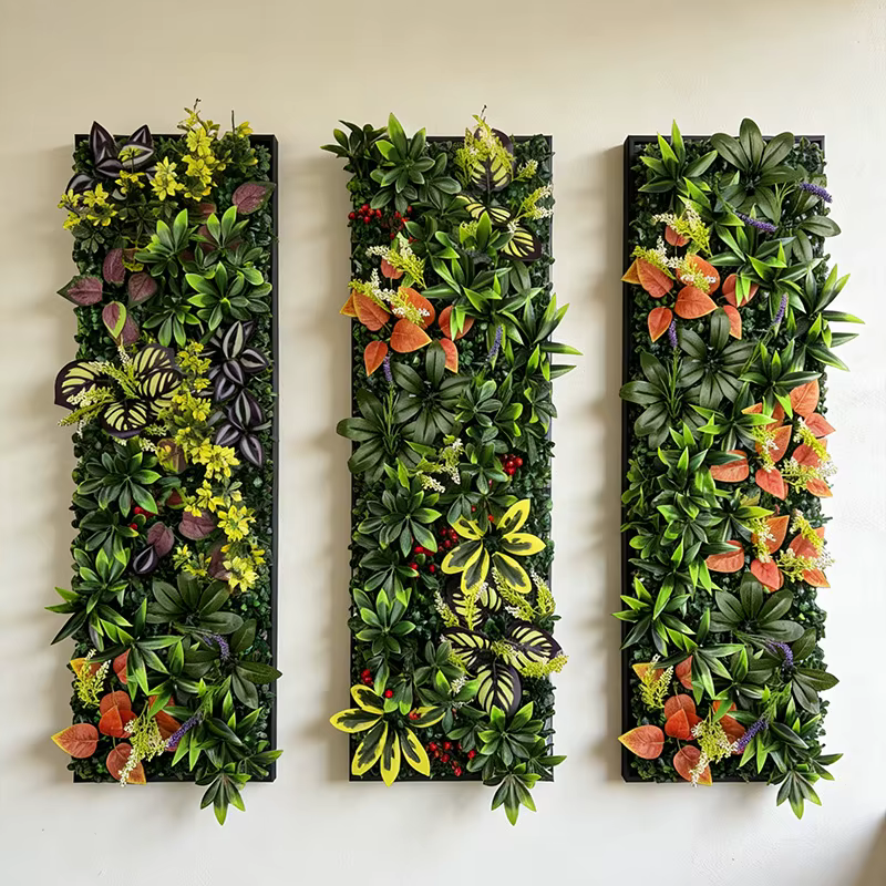 Panneau de clôture murale en herbe artificielle 75x25cm