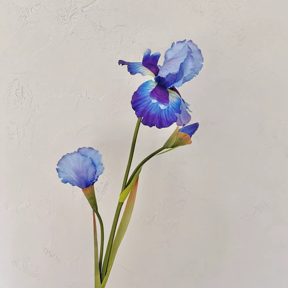 Branche de fleur d'iris artificielle de 80 cm